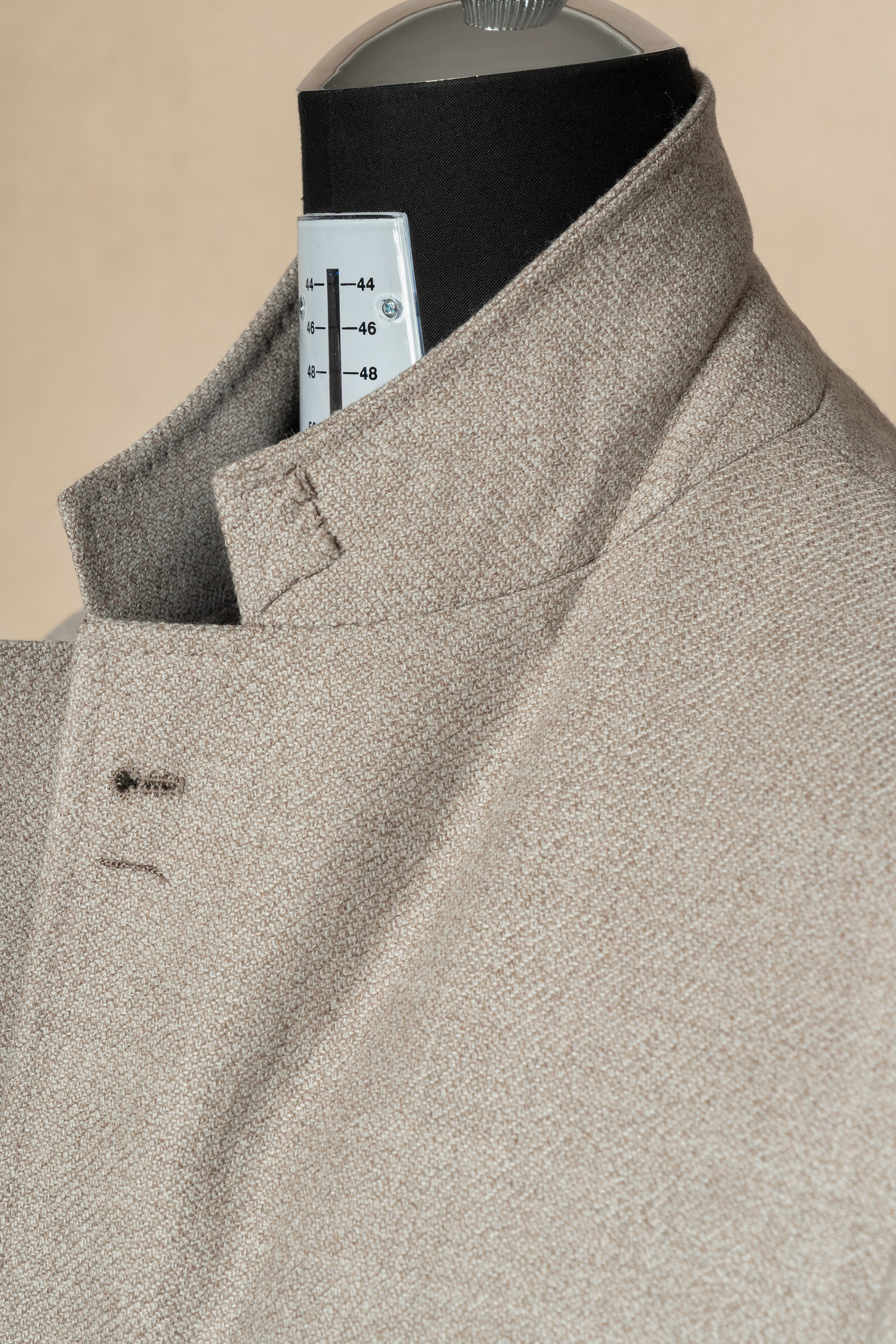 MTO Oatmeal Undyed Wool Jacket #244