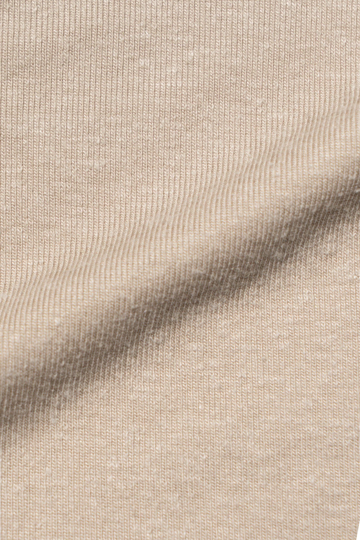 Moss/Brown/Light Khaki Linen Blending Short Sleeve T Shirt