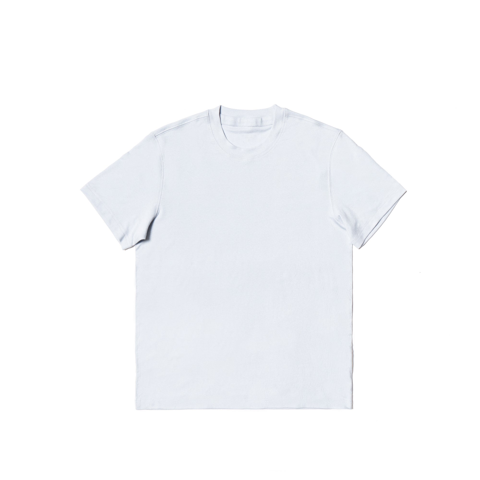 White/Yellow/Pale Blue/Pale Pink Linen Blending Short Sleeve T Shirt