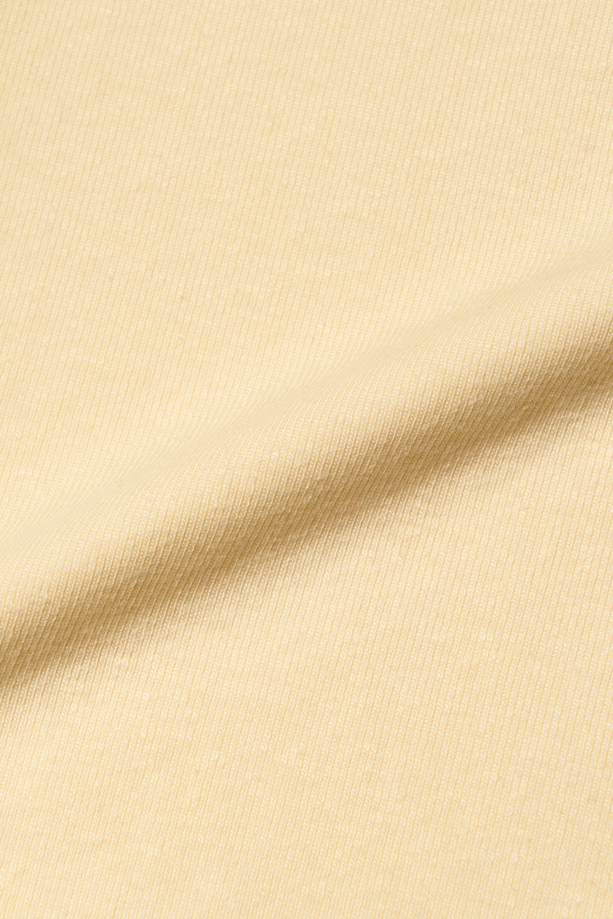 White/Yellow/Pale Blue/Pale Pink Linen Blending Short Sleeve T Shirt
