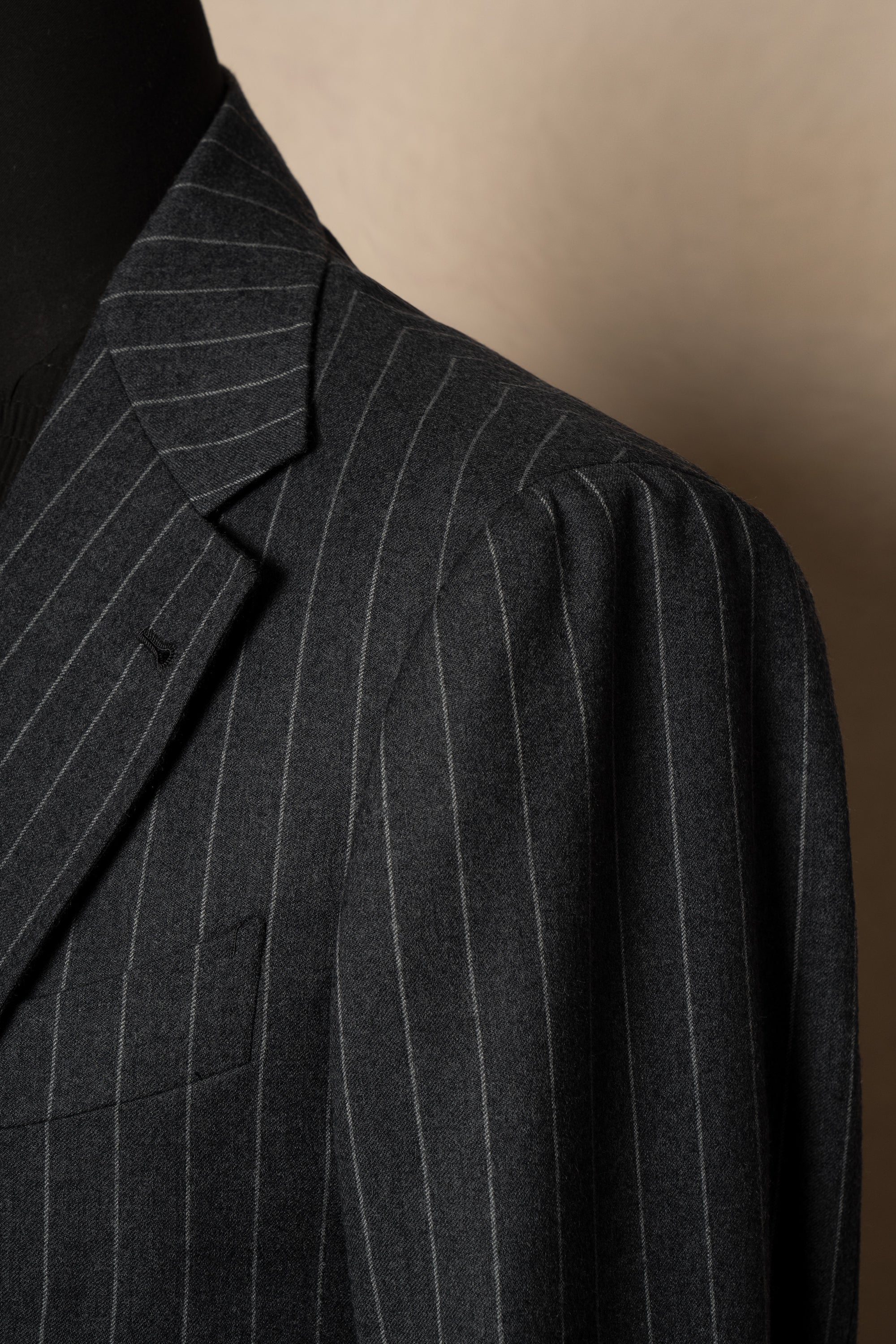Grey Chalkstripe Flannel Suit #240