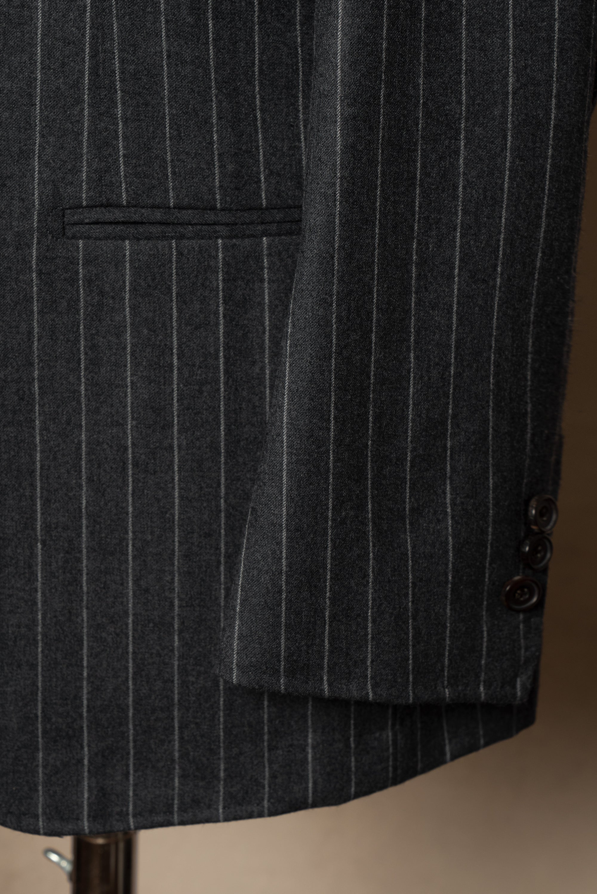Grey Chalkstripe Flannel Suit #240