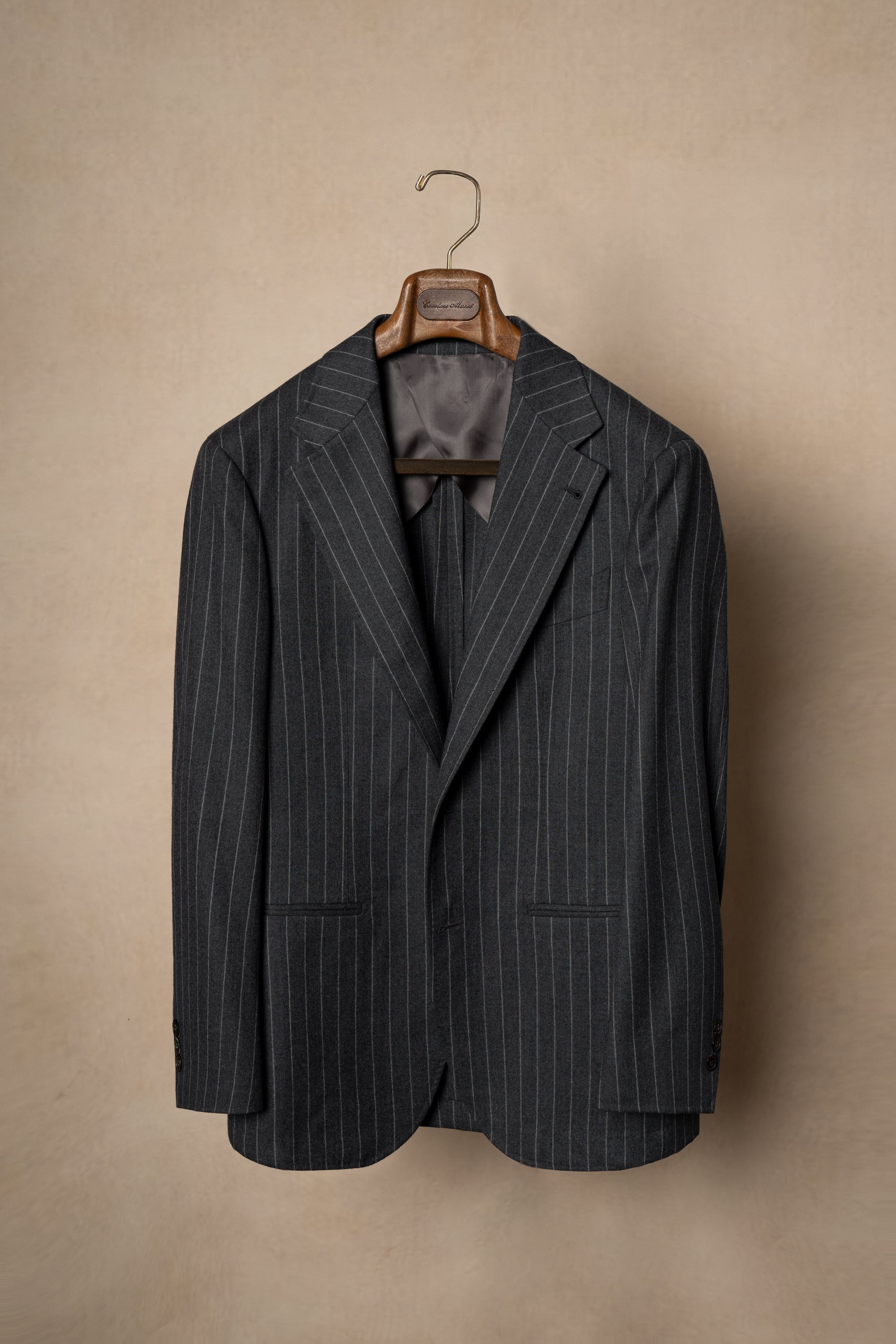 Grey Chalkstripe Flannel Suit #240