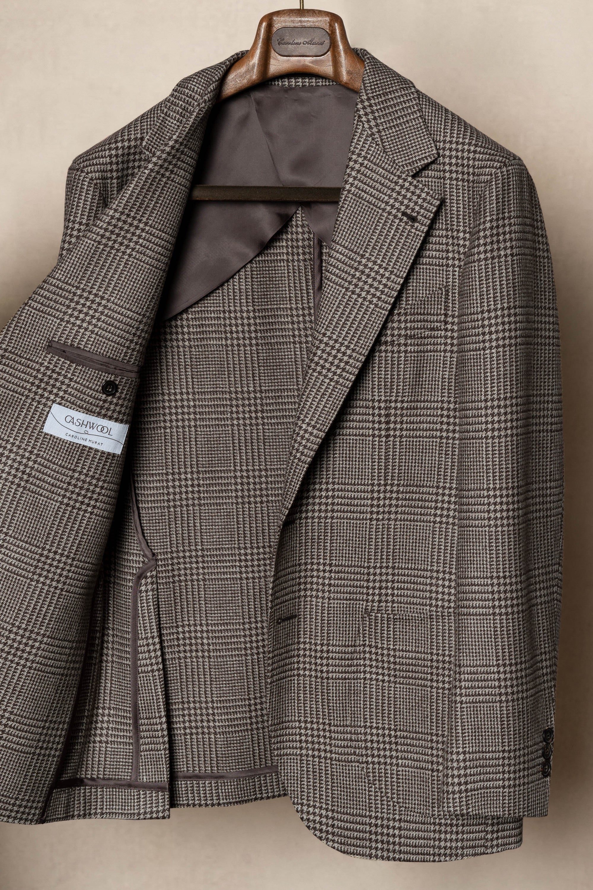 MTO Brown Glen Check Jacket #243