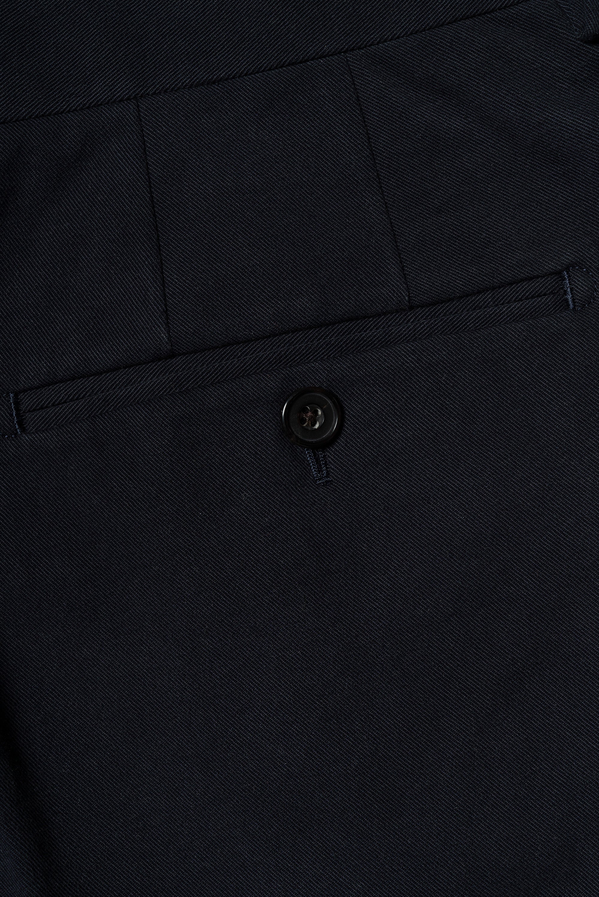 Navy Pima Cotton Trousers