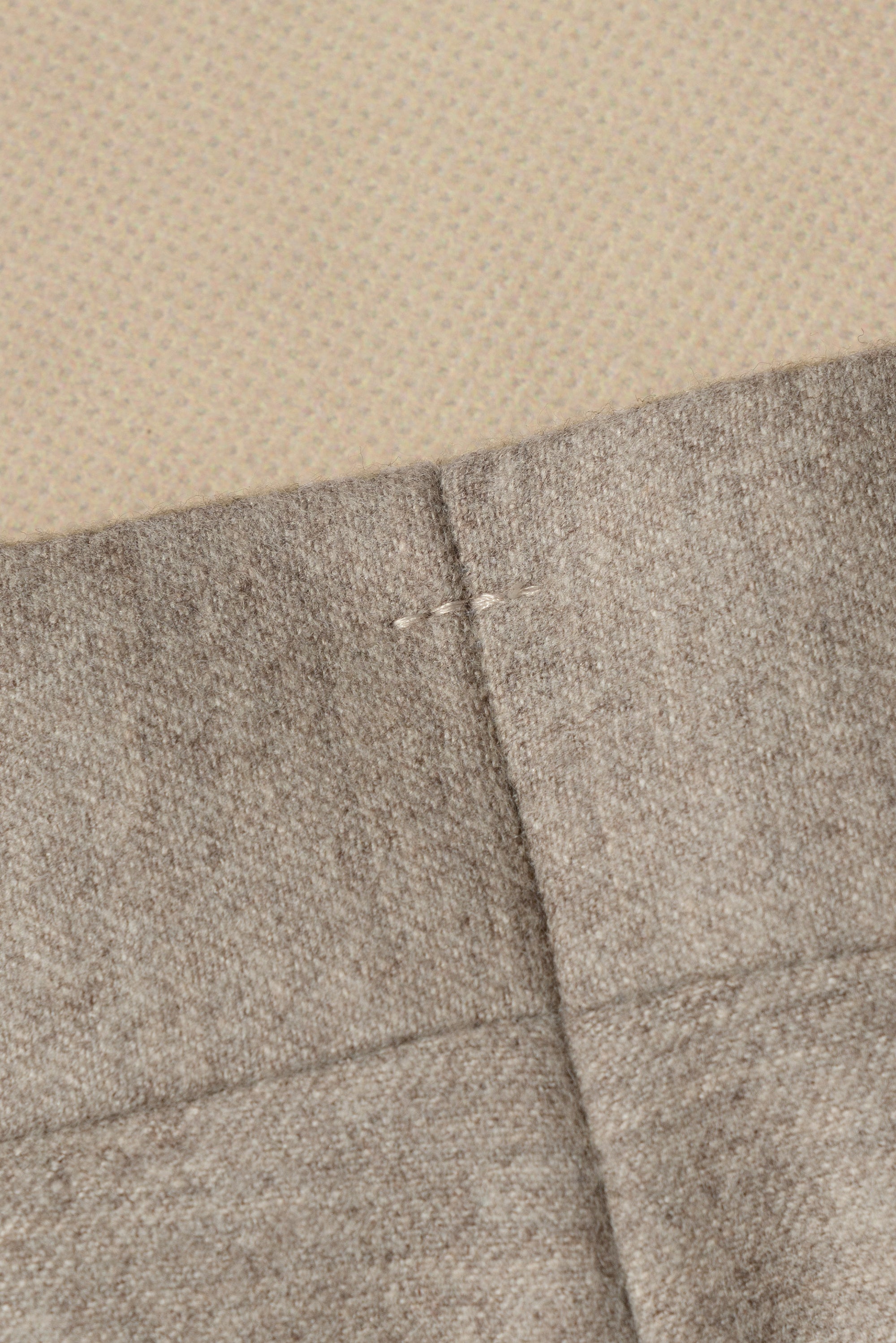 MTO Oatmeal Wool Silk Blending Flannel Suit #18