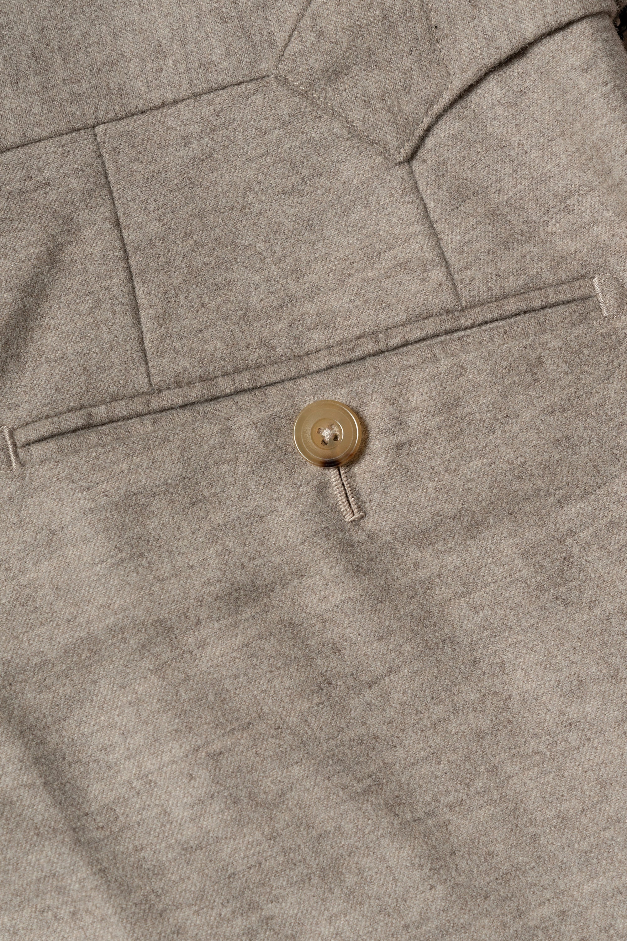 MTO Oatmeal Wool Silk Blending Flannel Suit #18