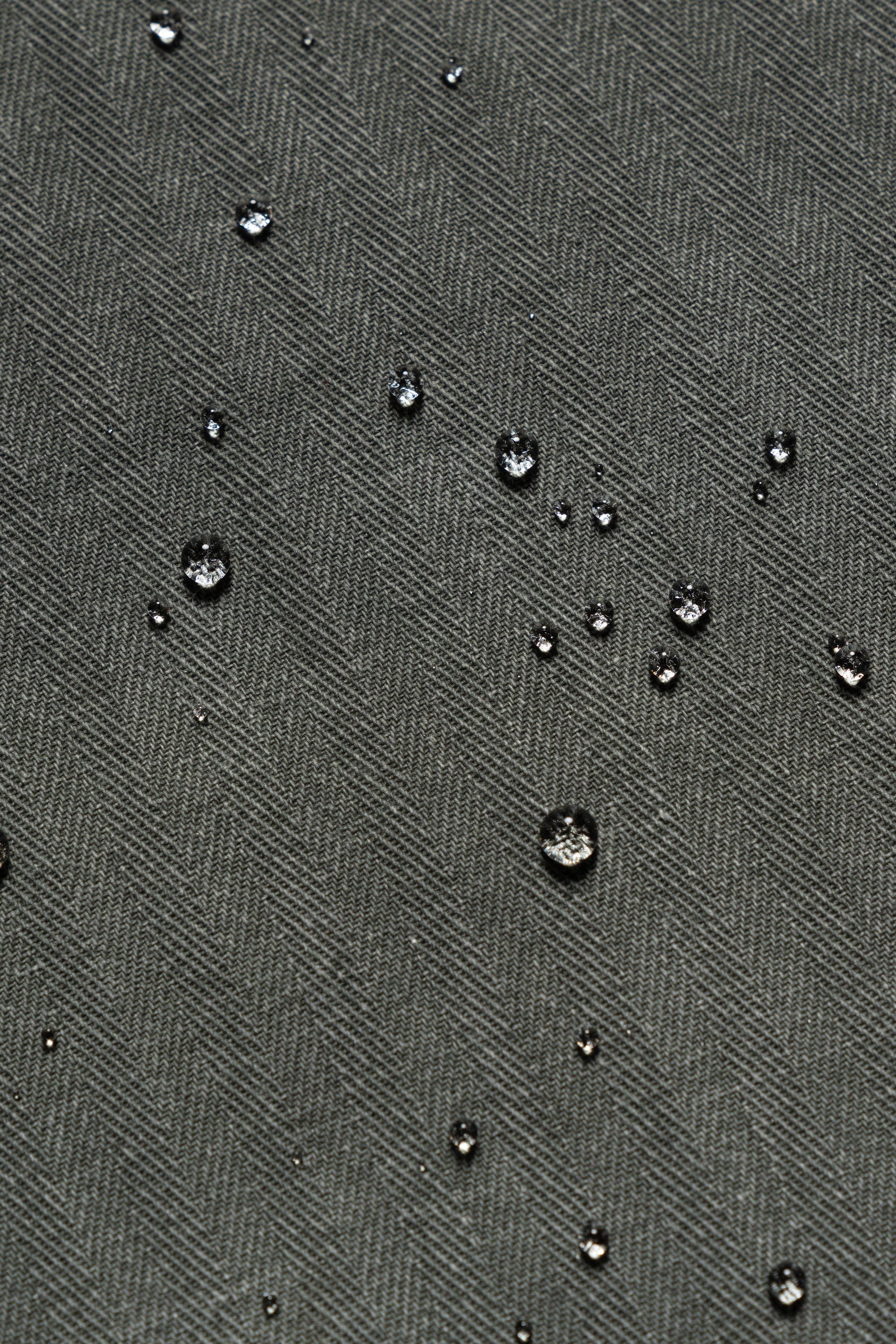 Graphite Green Cotton Balmacaan Raincoat #71