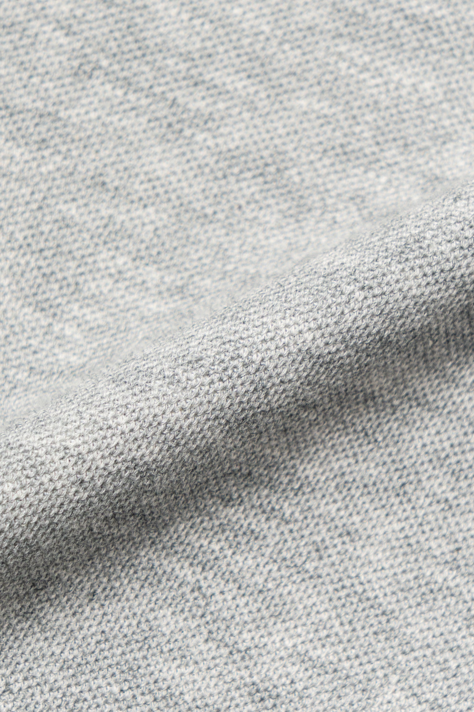 Grey Cotton Blending Polo Shirt #2209