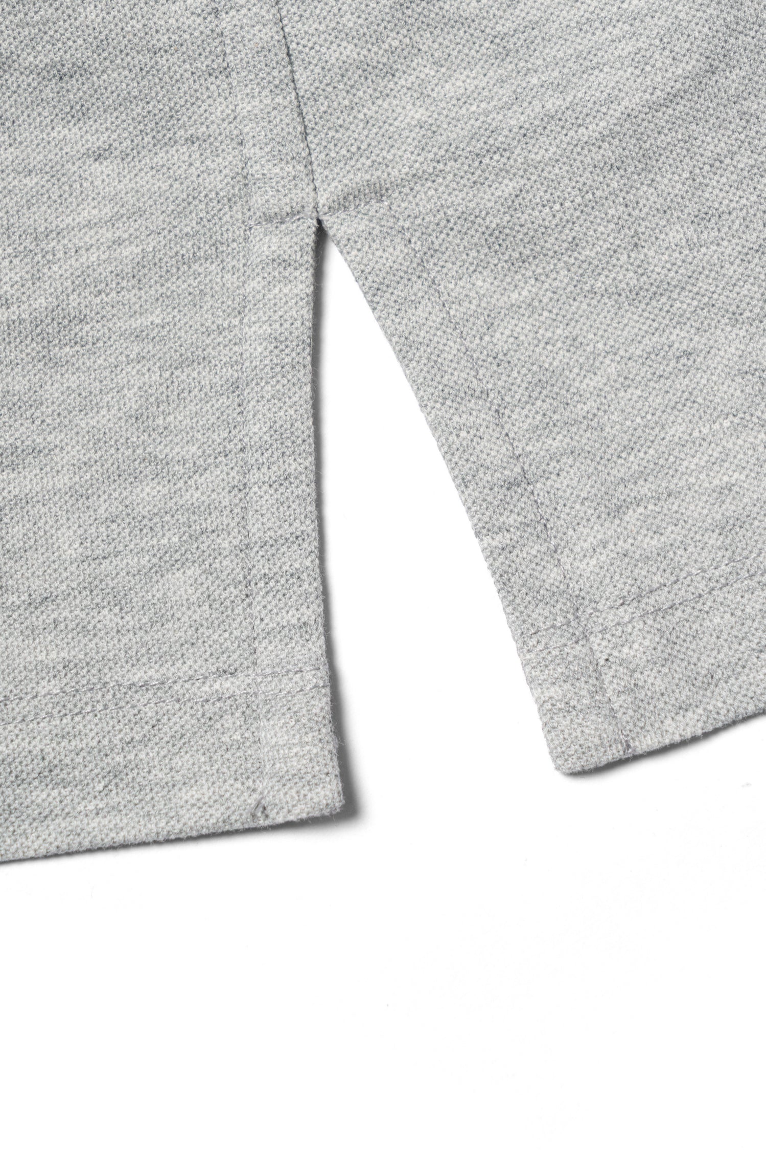 Grey Cotton Blending Polo Shirt #2209