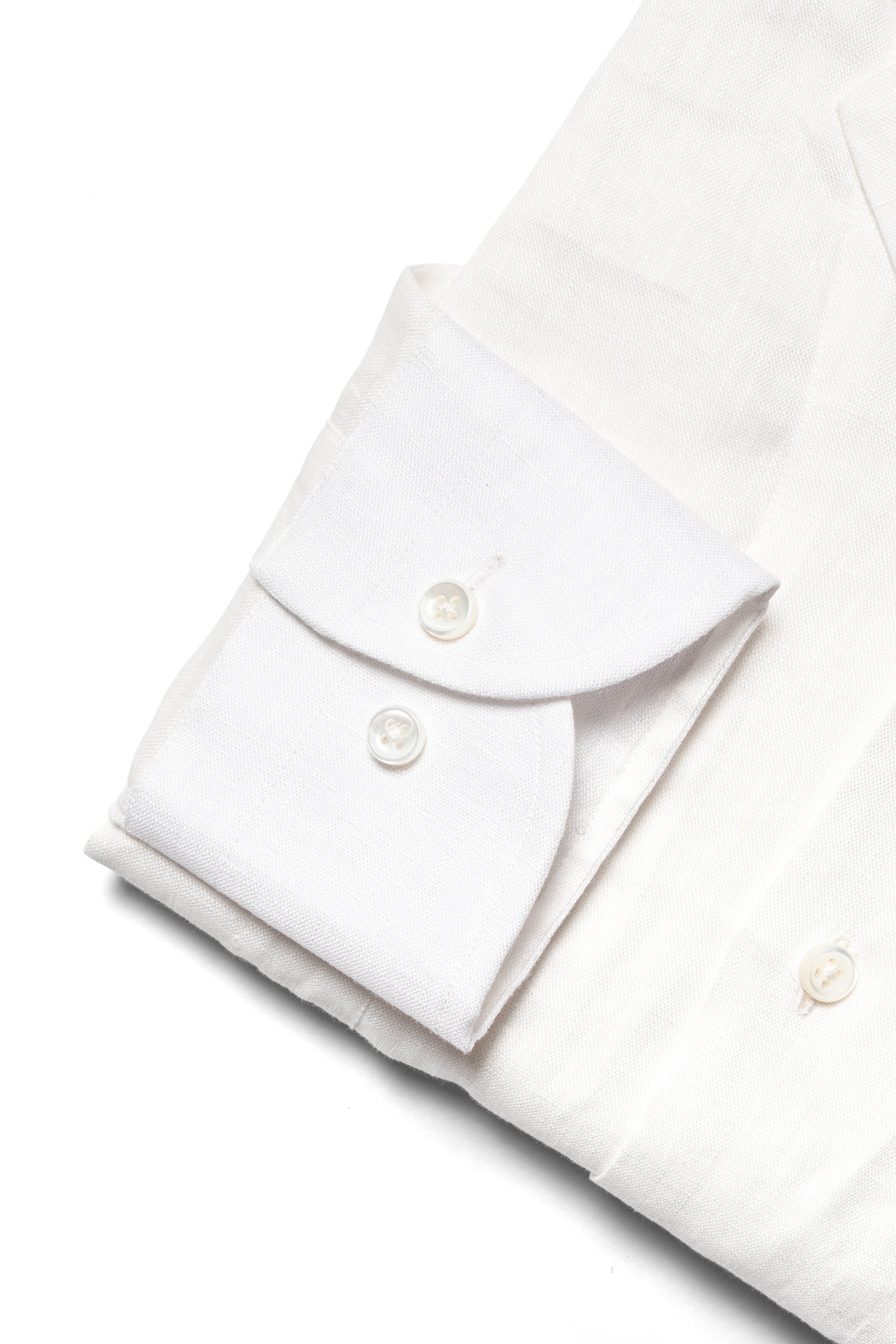Off White Cuban Collar Linen Shirt #104