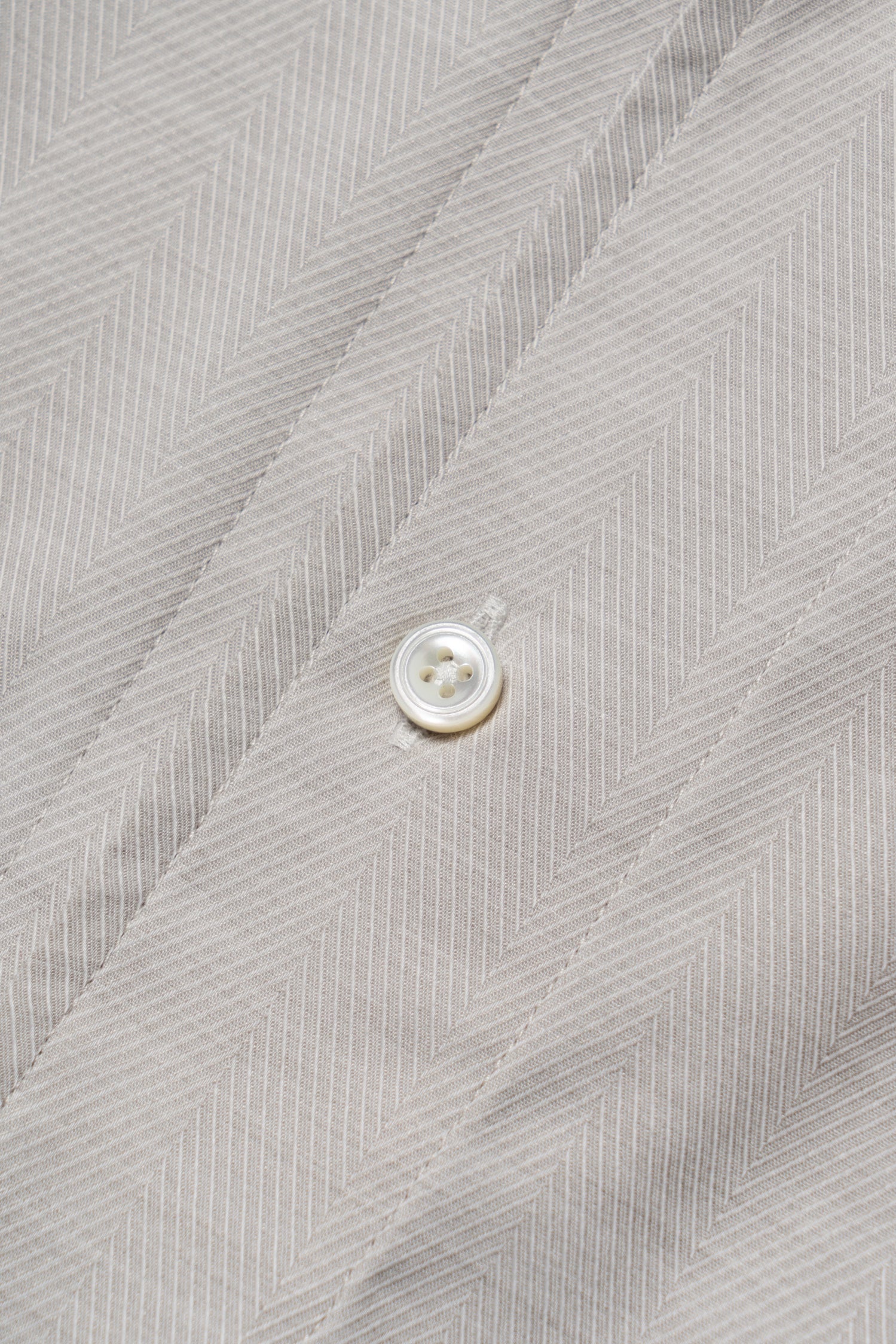 Oatmeal Mandarin Collar Blending Shirt #DH37