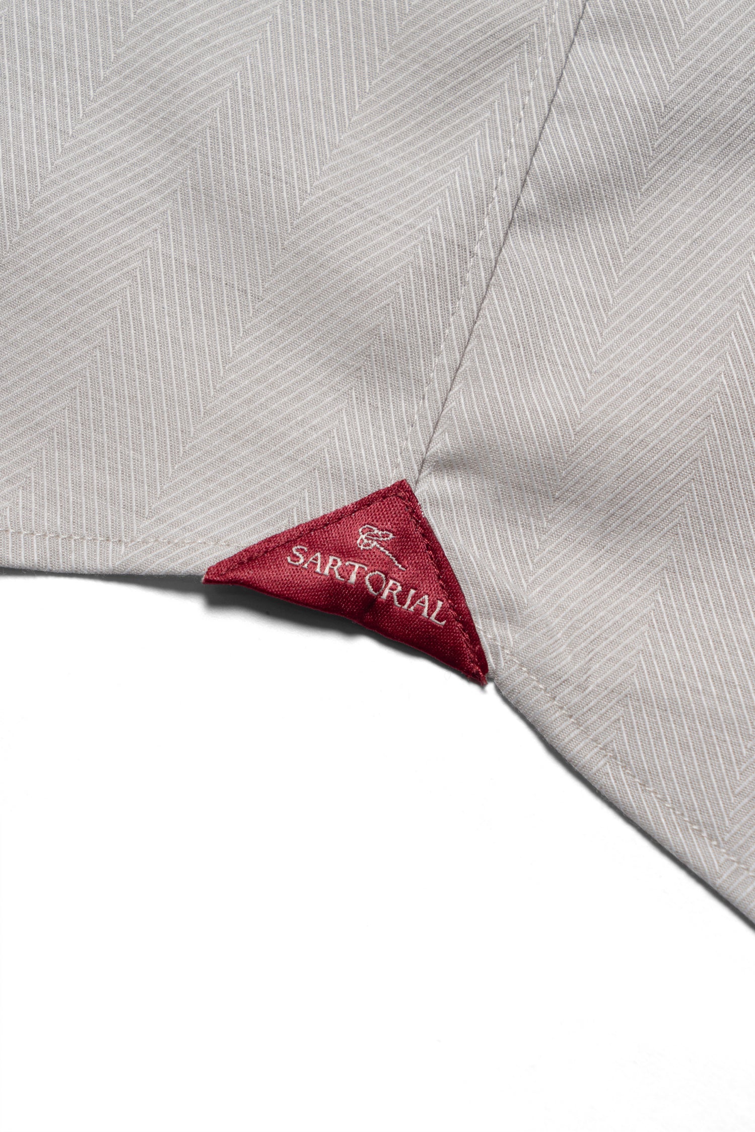 Oatmeal Mandarin Collar Blending Shirt #DH37