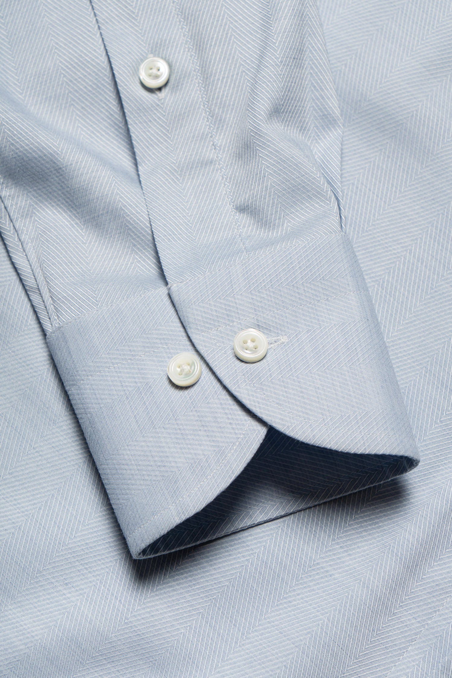 Pinky Blue Mandarin Collar Blending Shirt #DH38