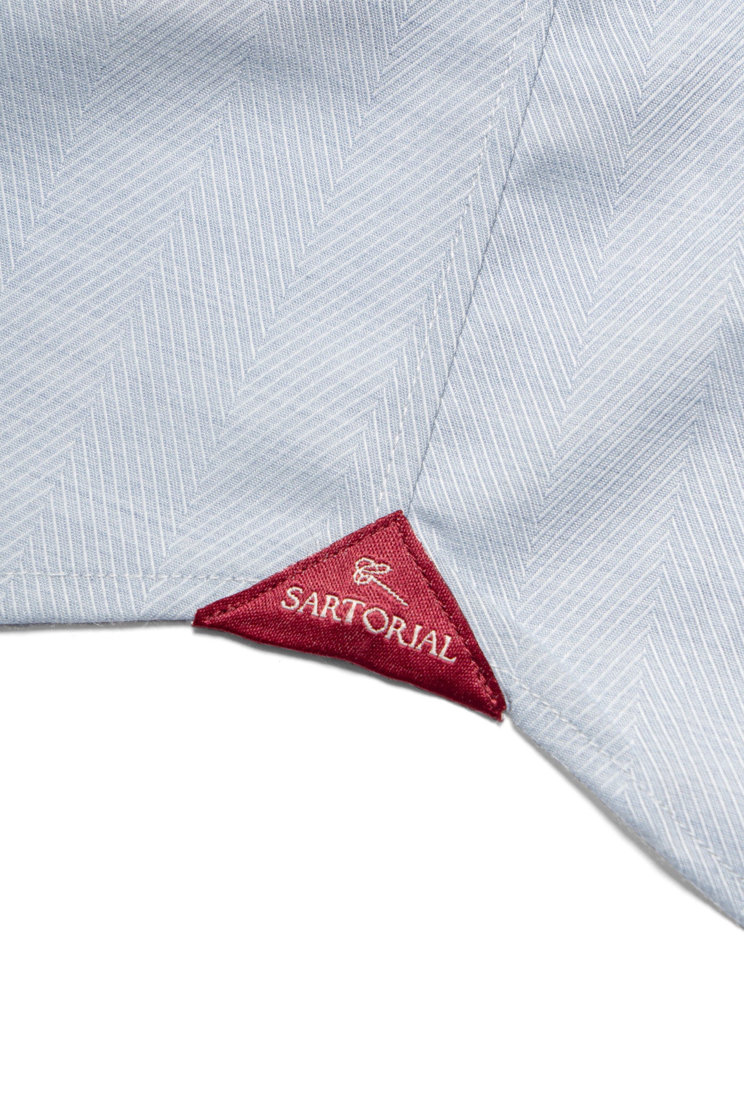 Pinky Blue Mandarin Collar Blending Shirt #DH38