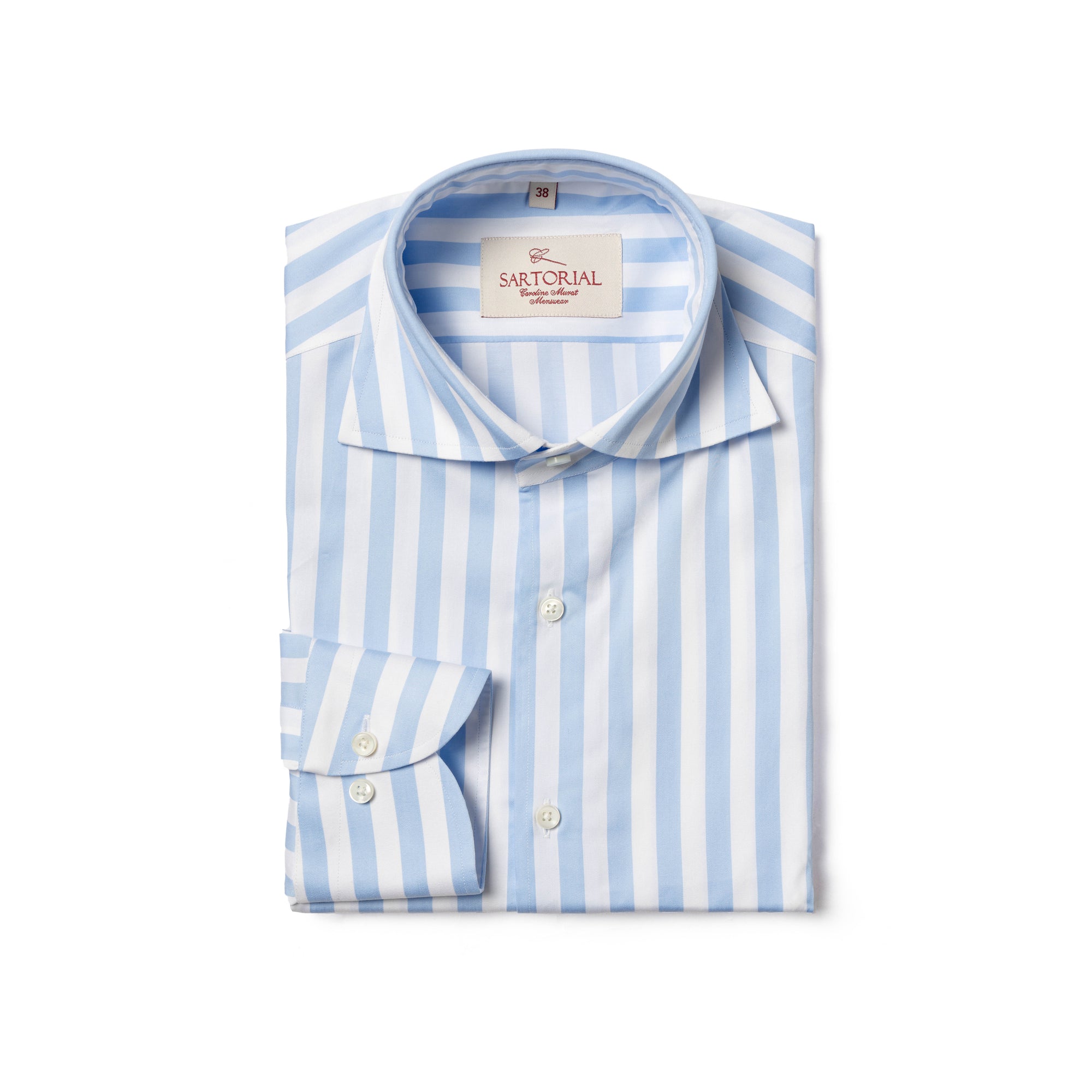 MTO Blue Stripe Cotton Shirt