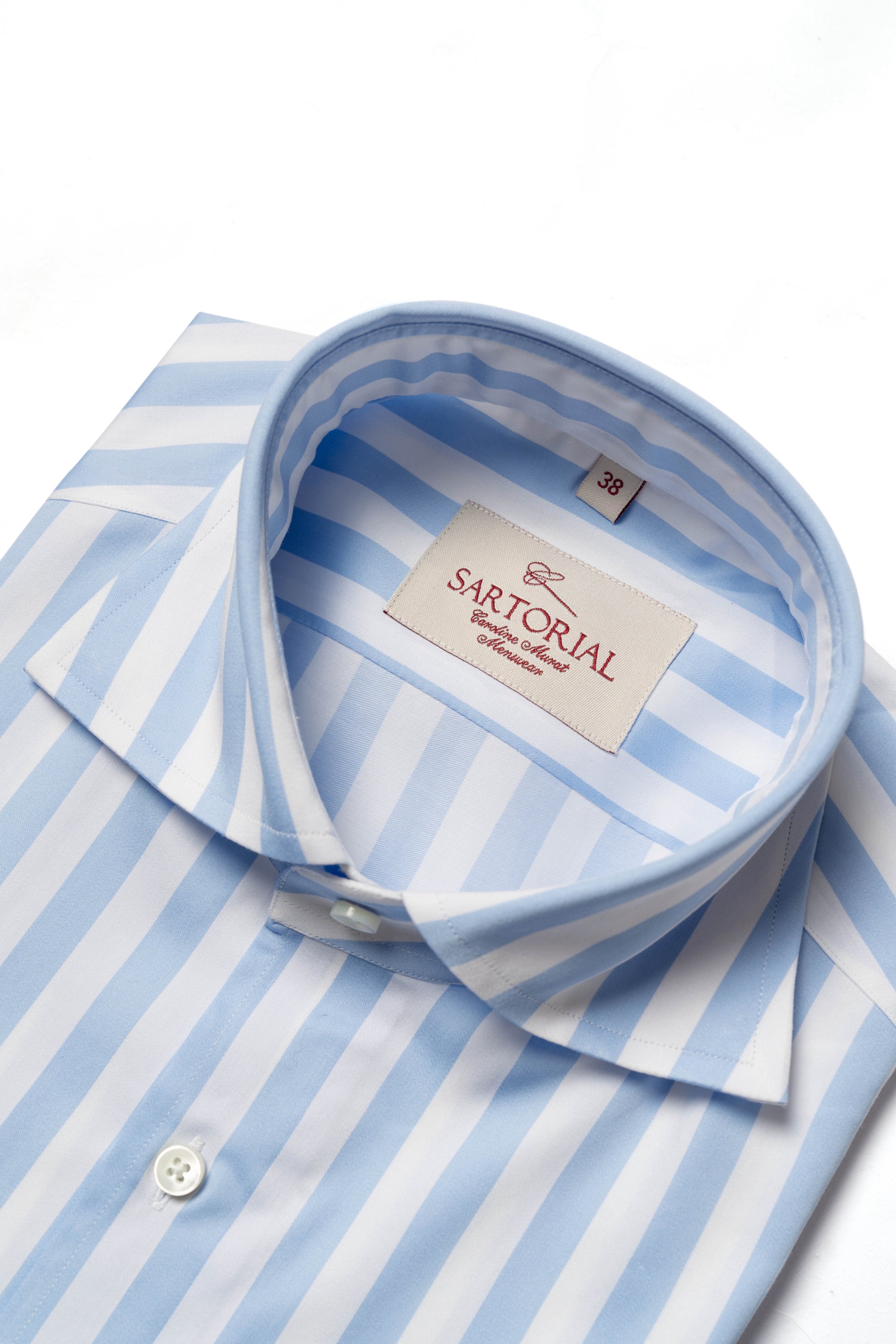 MTO Blue Stripe Cotton Shirt