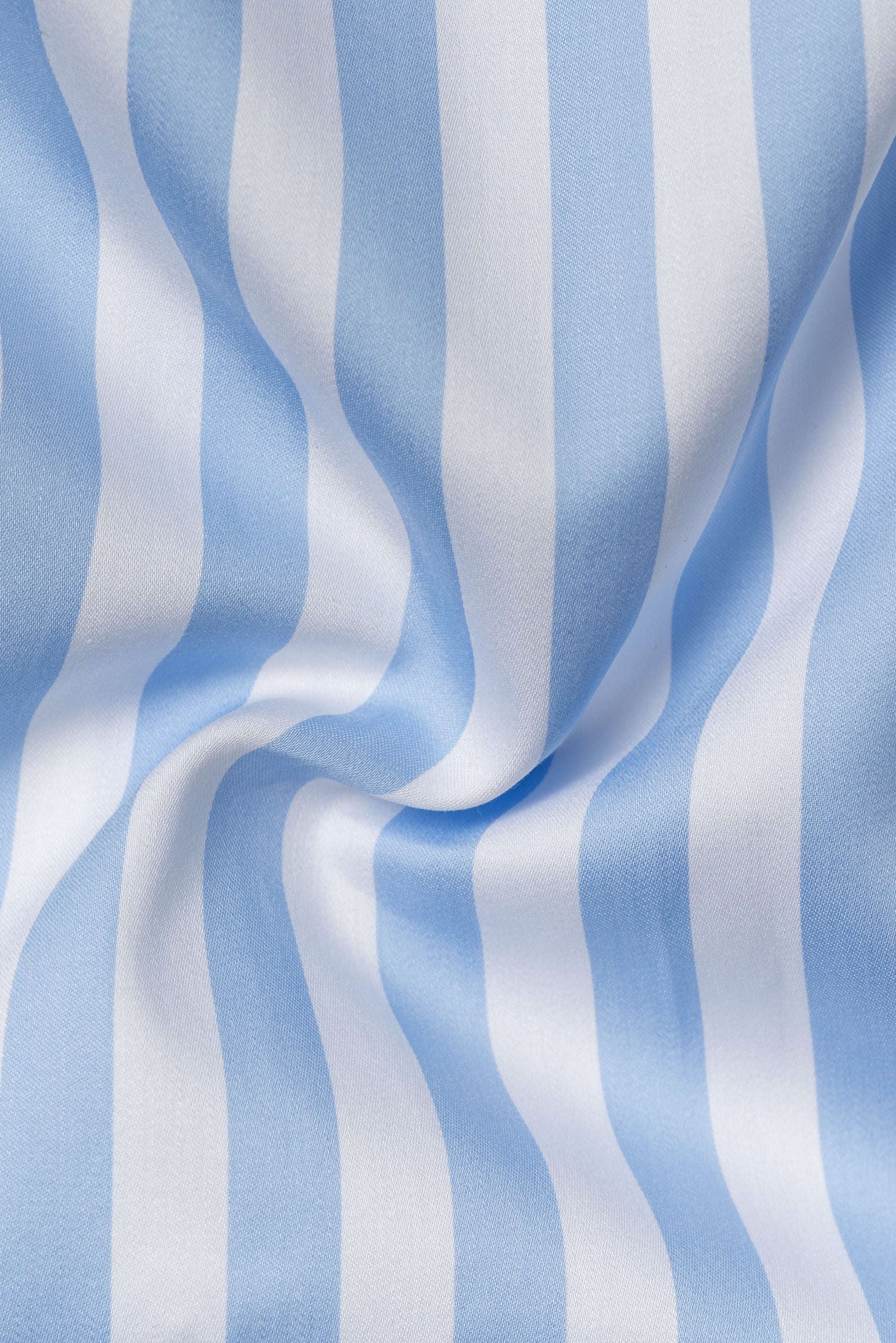 MTO Blue Stripe Cotton Shirt