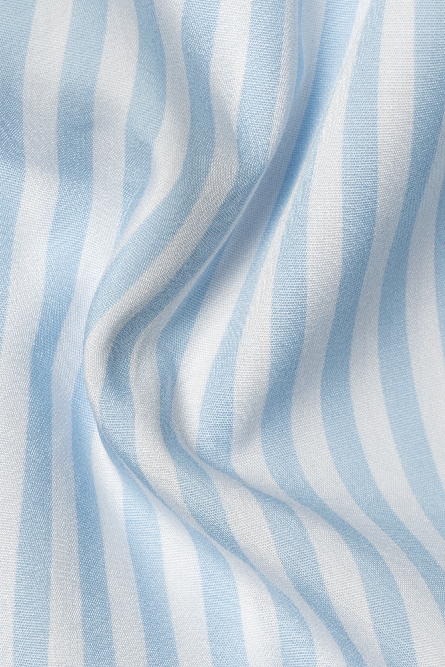 MTO Pale Blue Stripe Cotton Shirt