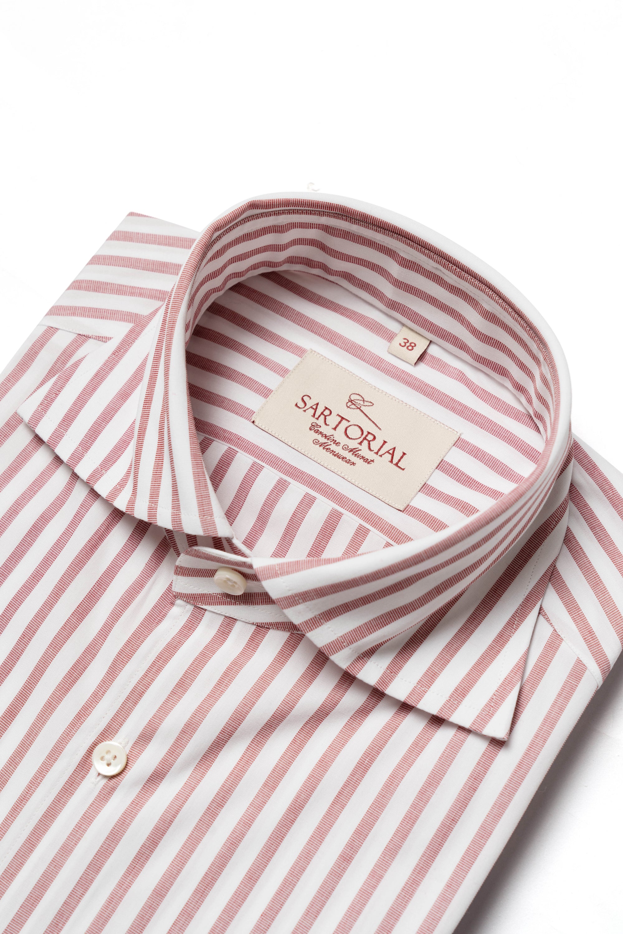 MTO Pink Stripe Cotton Shirt
