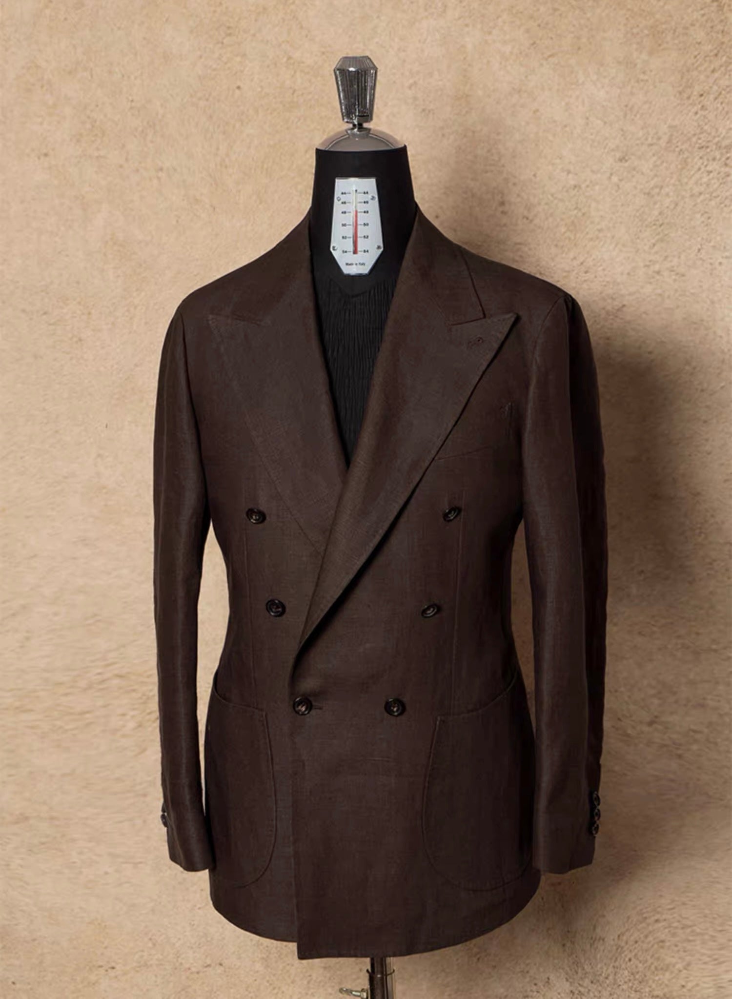 MTO Brown Irish Linen Suit #325
