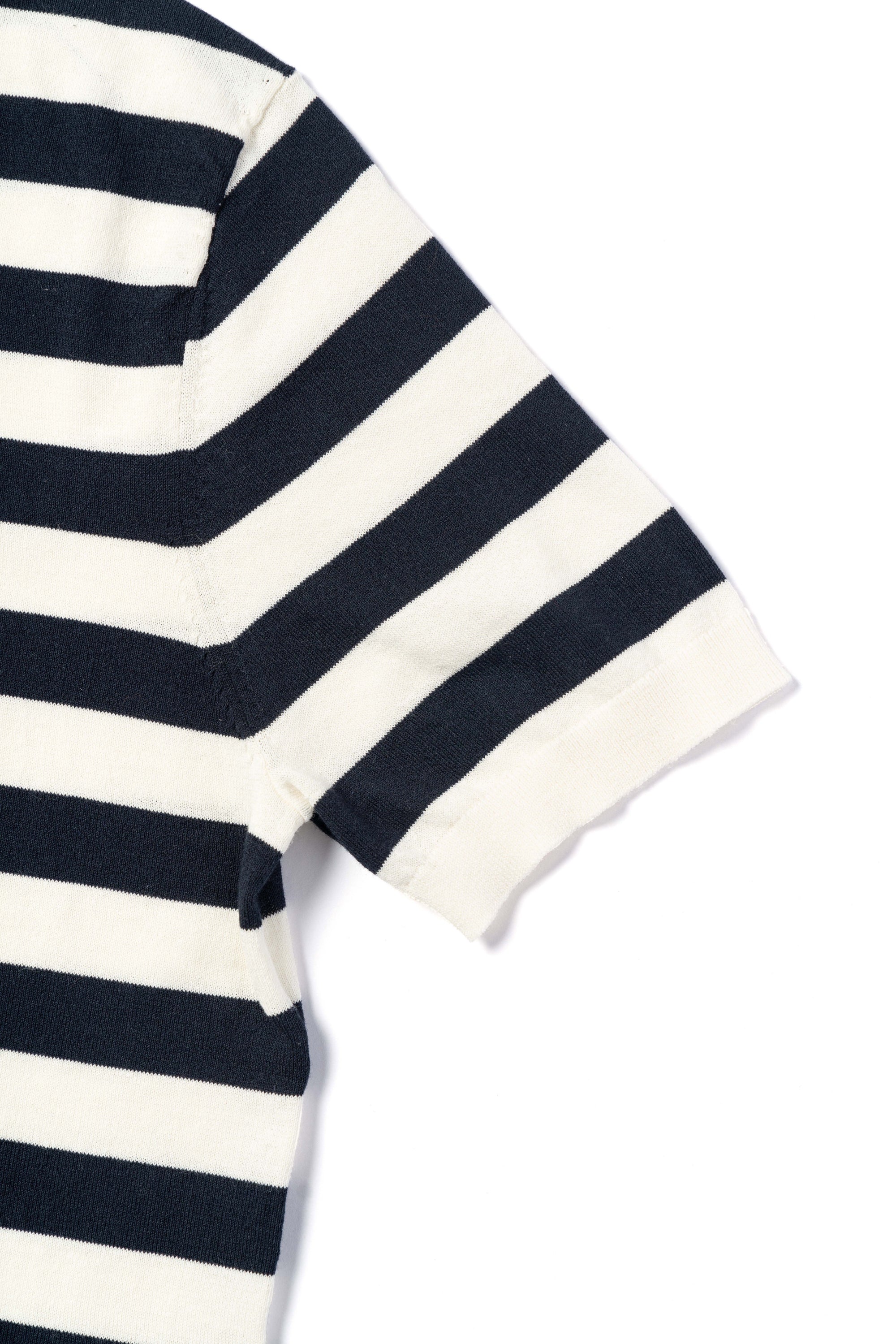 Taupe / Navy / Moss Cotton Silk Breton Top