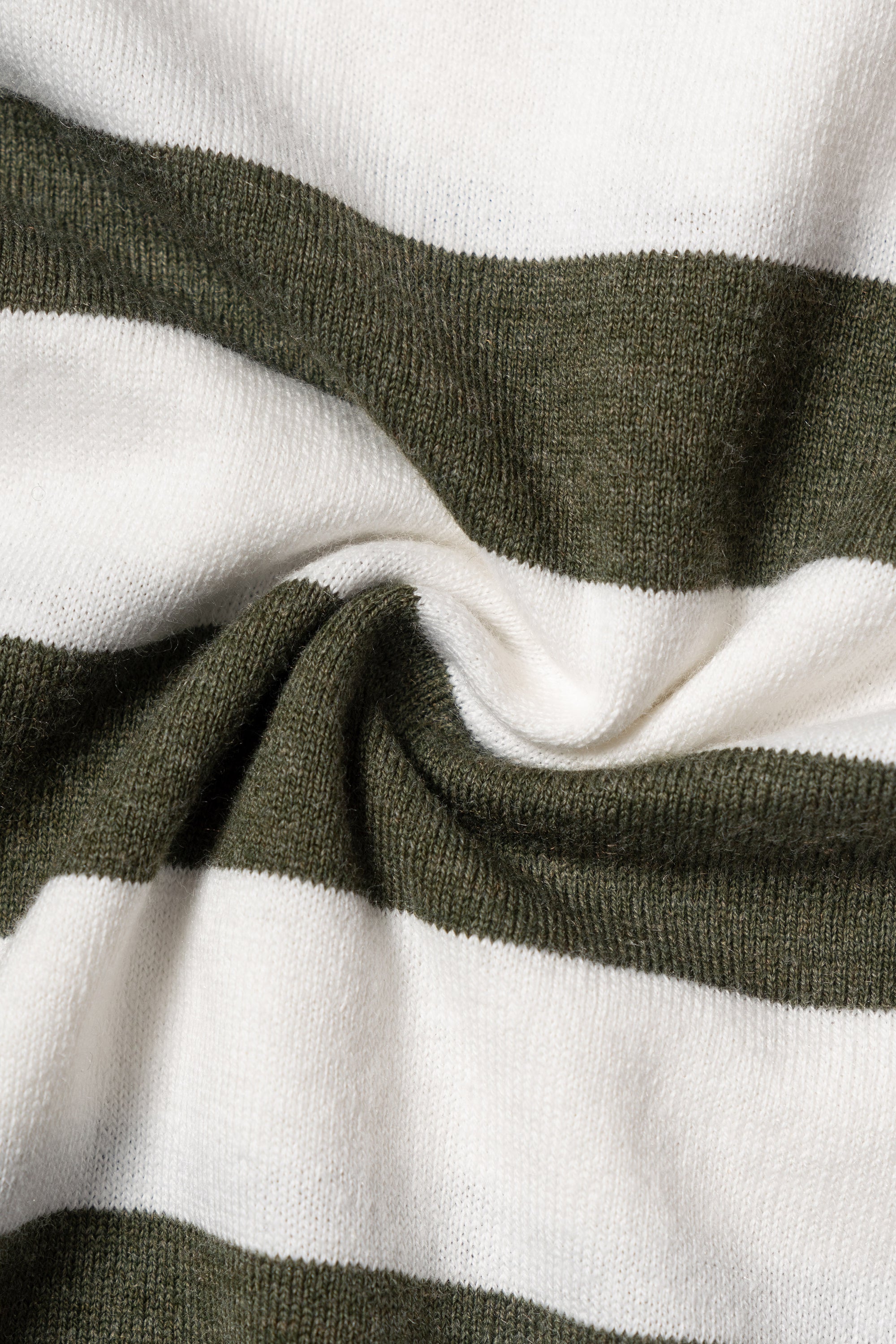 Taupe / Navy / Moss Cotton Silk Breton Top