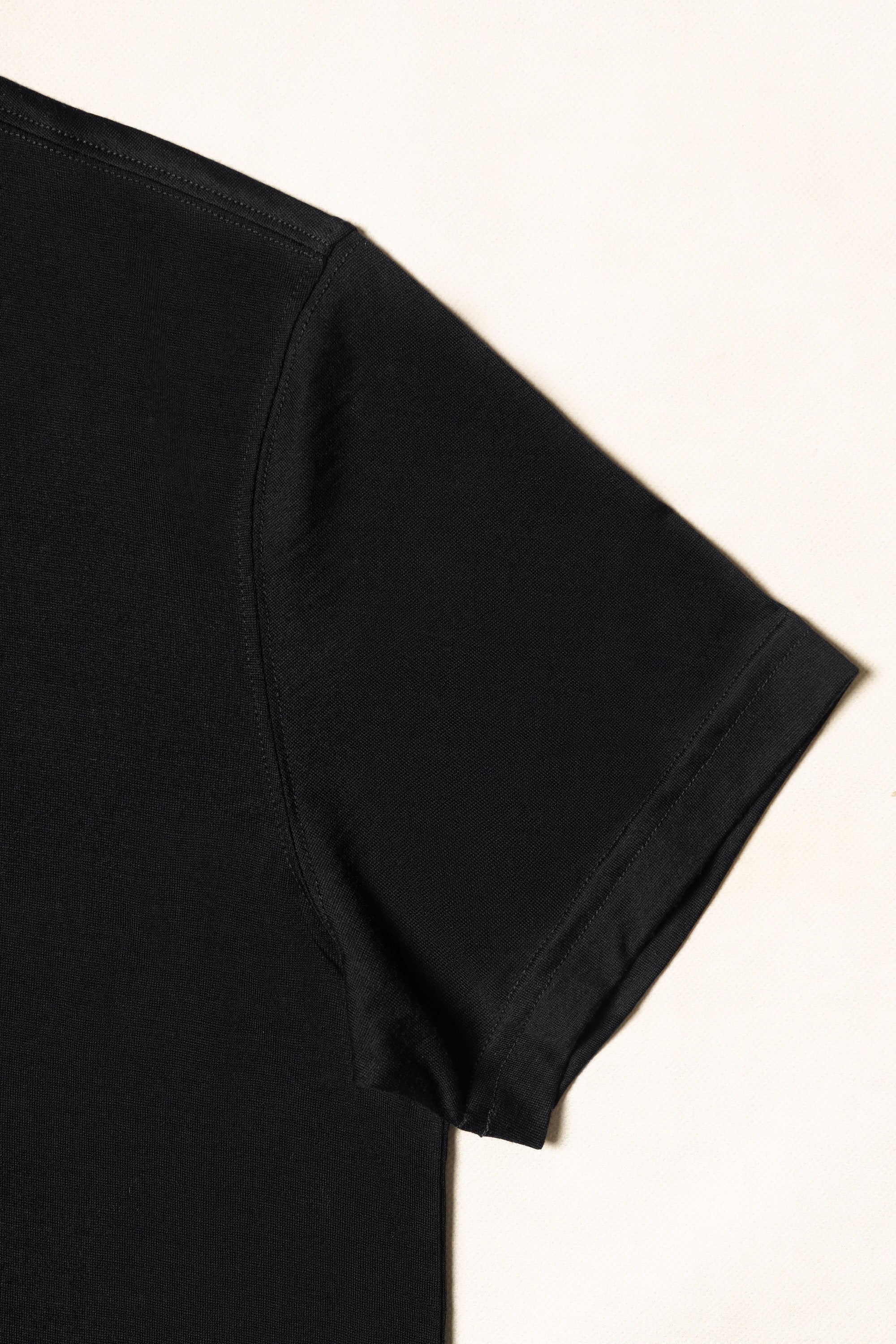 Grey / Black 17 Micron 120s Wool T-shirt