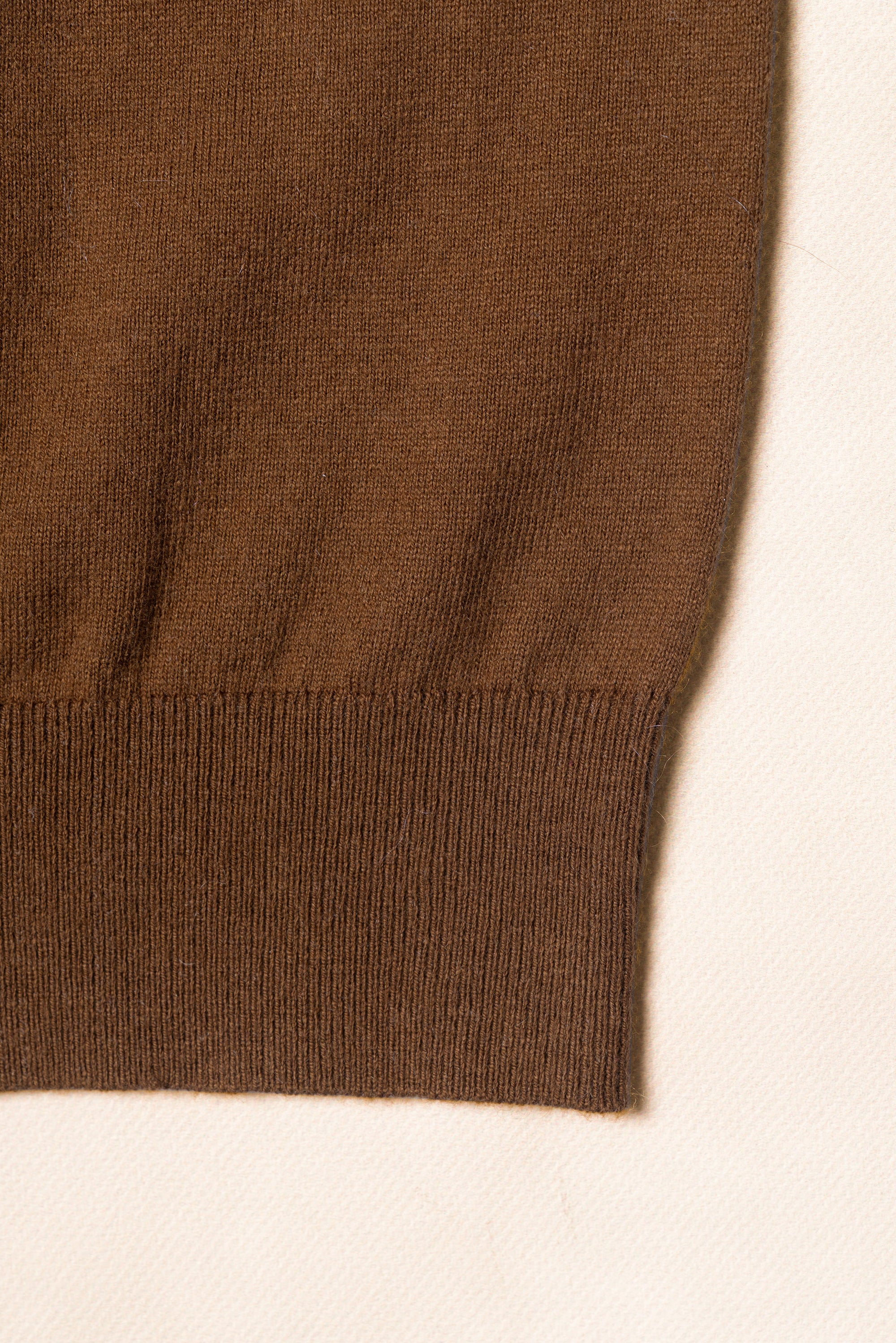 Tobacco Cotton Cashmere Knitted Polo