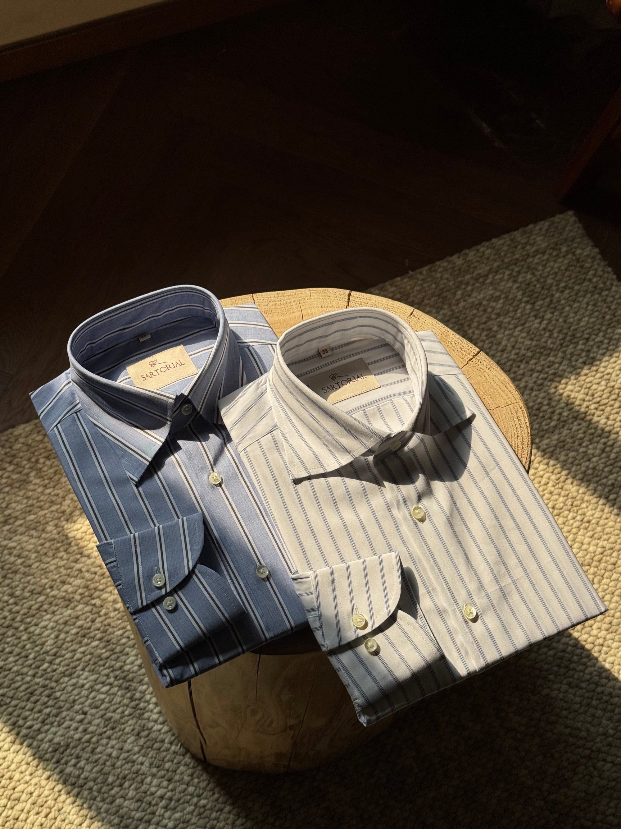 MTO Stipe Cotton Shirt #452 #458