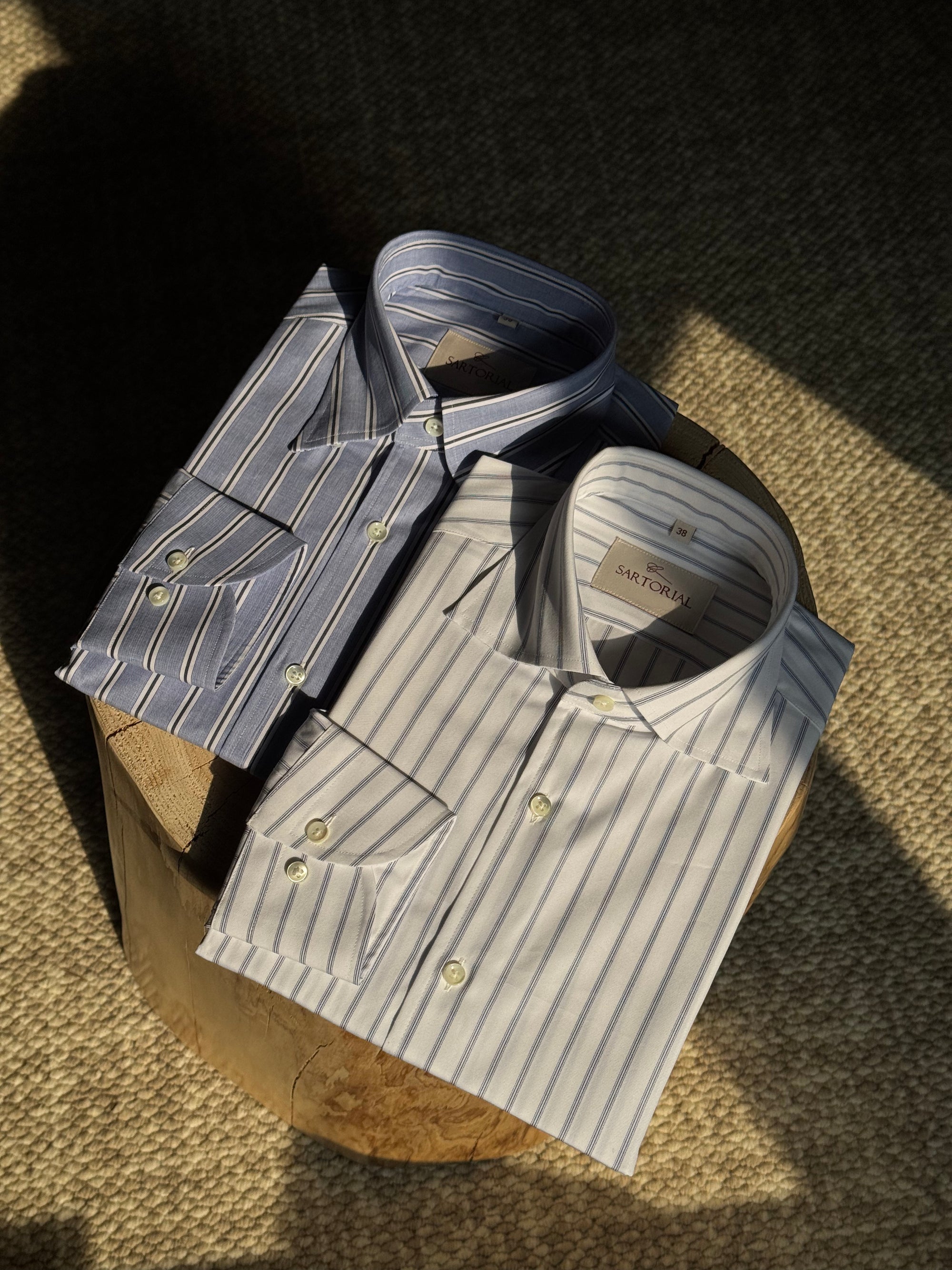 MTO Stipe Cotton Shirt #452 #458