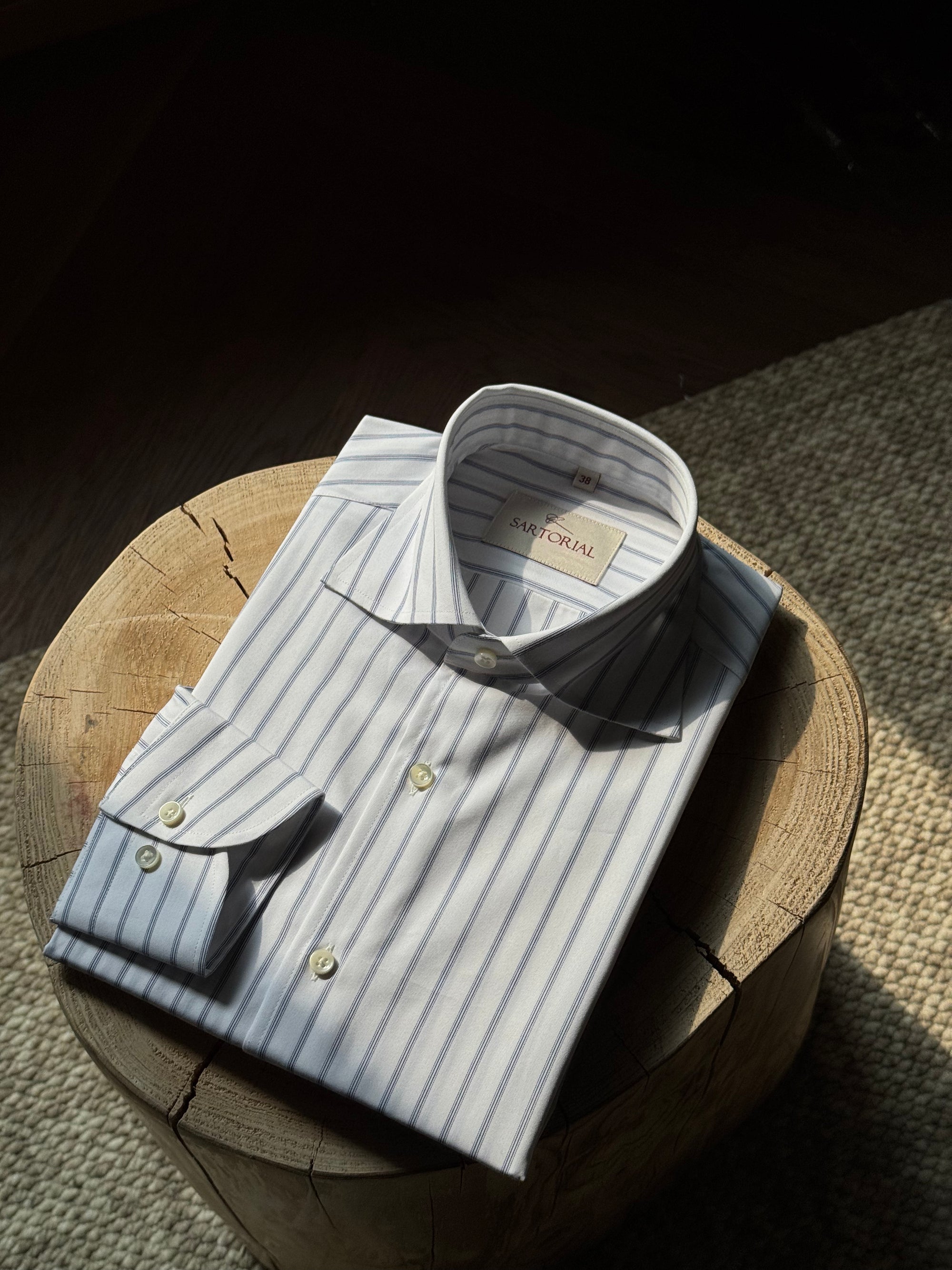 MTO Stipe Cotton Shirt #452 #458