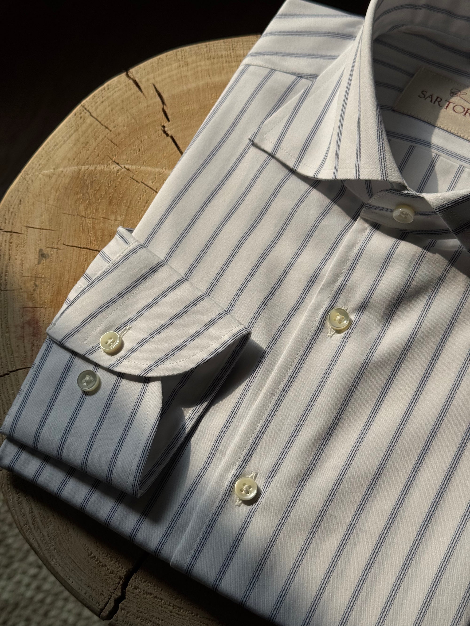 MTO Stipe Cotton Shirt #452 #458