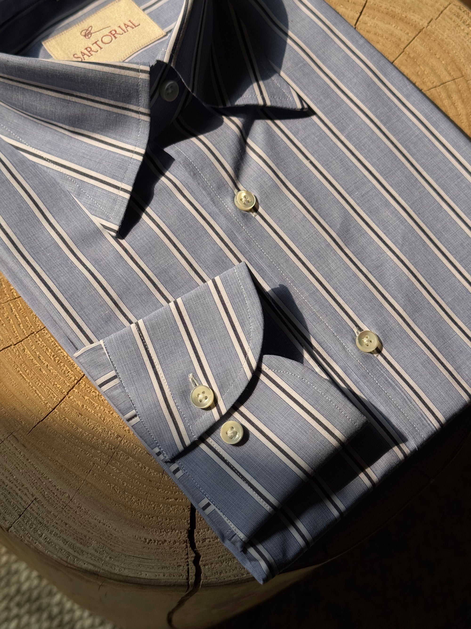 MTO Stipe Cotton Shirt #452 #458