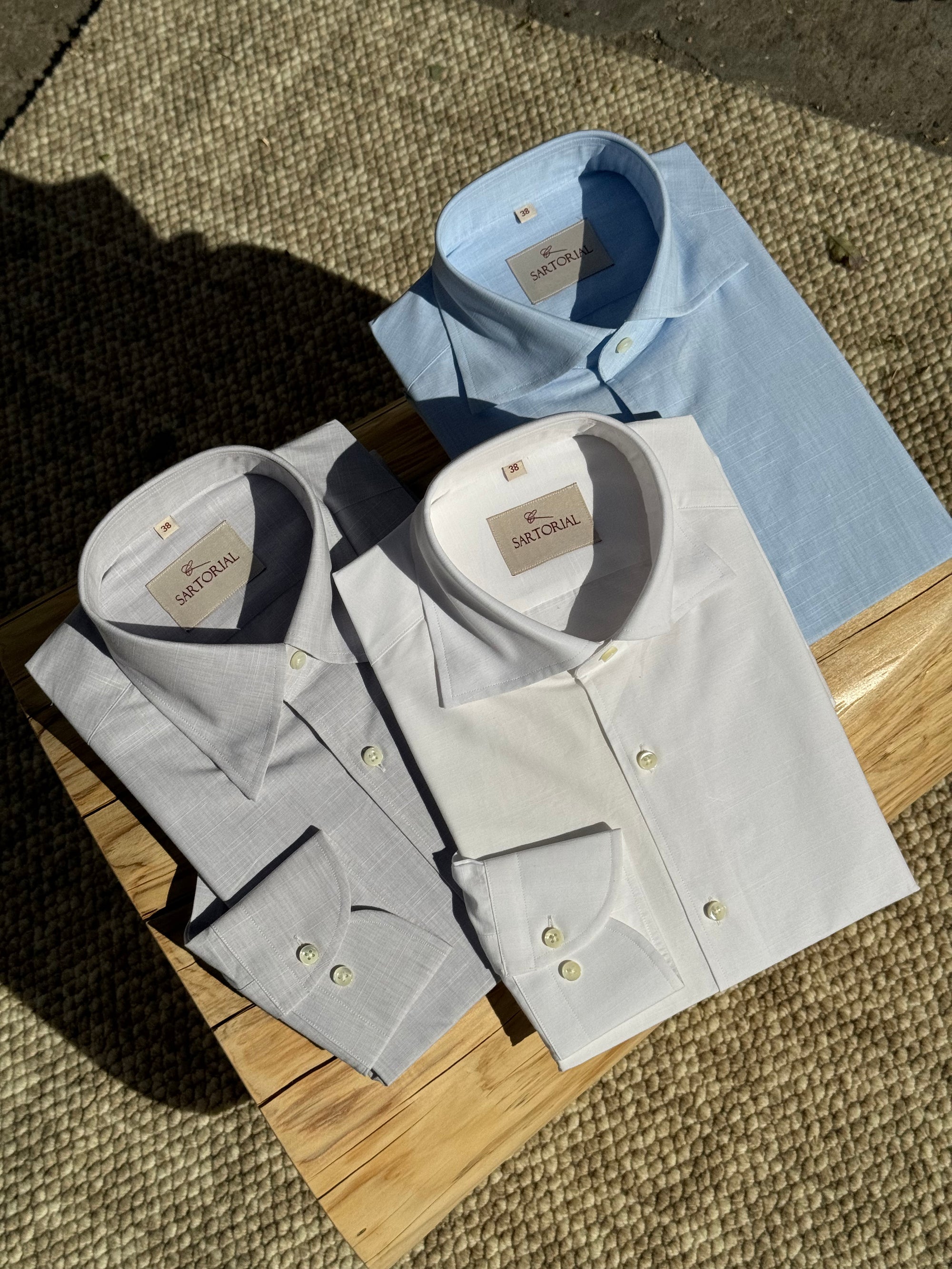 MTO Cotton Linen Shirt #404 #405 #406
