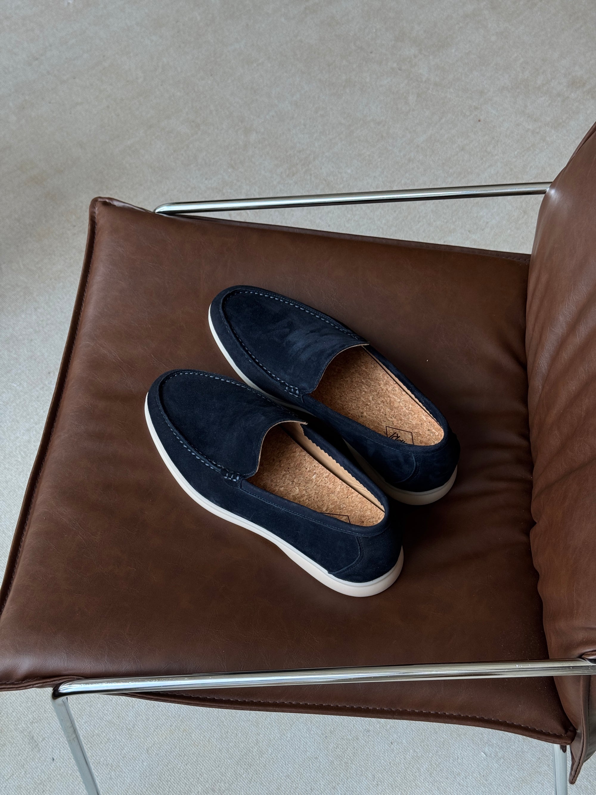 Navy Capri Loafers
