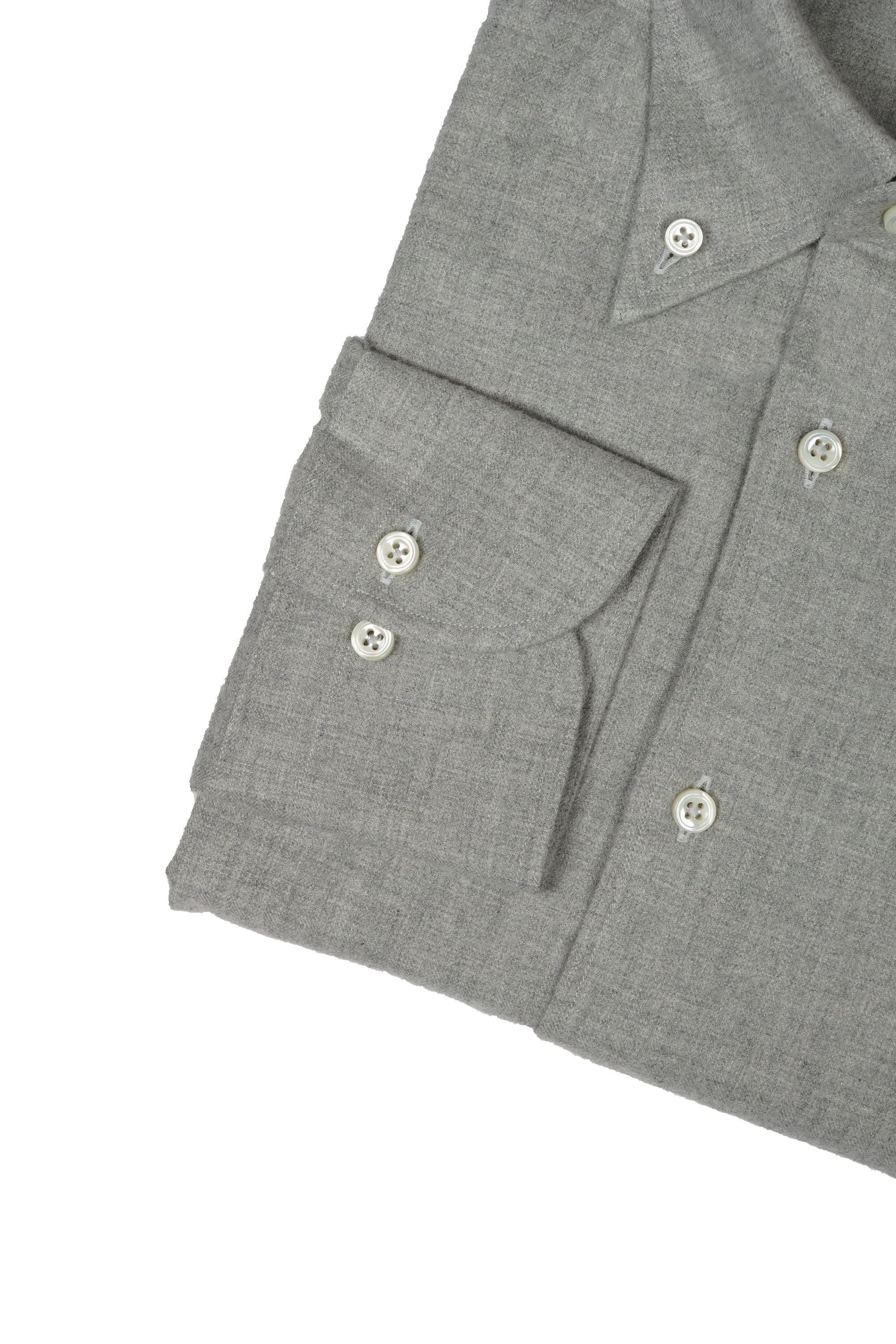 MTO Light Grey Flannel Shirt