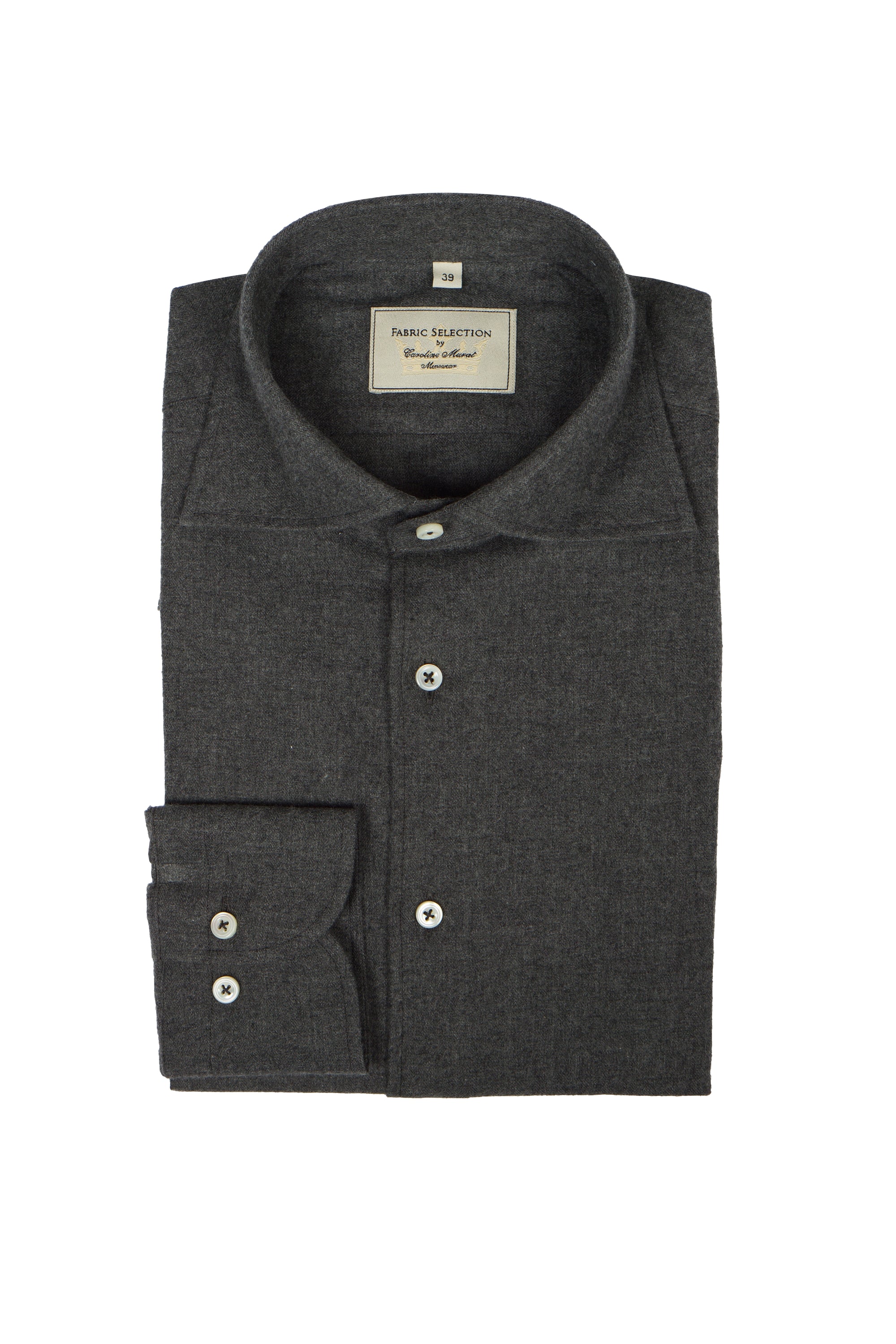MTO Charcoal Flannel Shirt